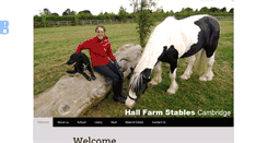 Desktop Screenshot of hallfarmstables.co.uk