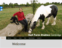 Tablet Screenshot of hallfarmstables.co.uk